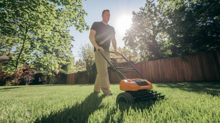 Manual Lawn Aeration Promotes Healthy, Vibrant Grass