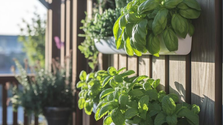 Self Watering Vertical Herb Garden: Effortless Fresh Herbs