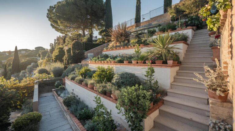 Sloped Backyard Landscaping Ideas: Amazing Terraced Oasis