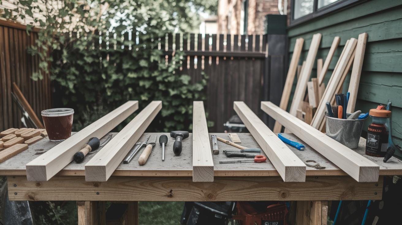 Assembling the Pallet Wood Garden Hammock Frame.jpg