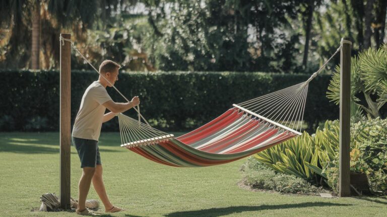 How to Hang a Hammock in a Garden Without Trees—Awesome DIY