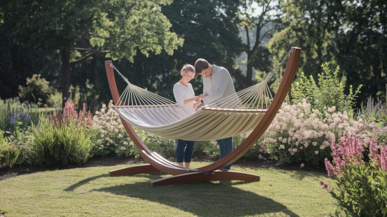 DIY Backyard Hammock Stand Plans For Garden Stunning