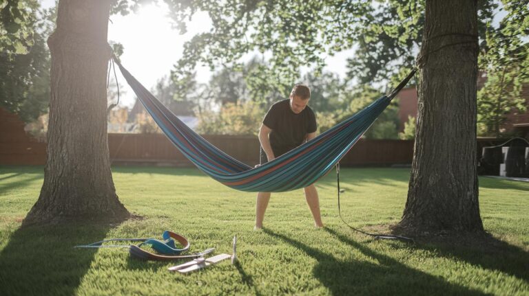 How to Install a Backyard Hammock Between Trees Easily