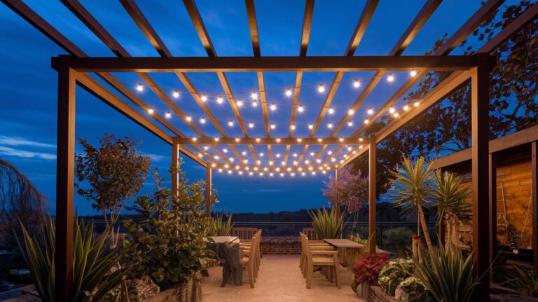 Pergola Lighting Ideas For Evening Ambiance Blissful Glow